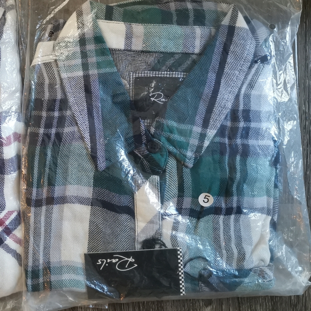 classic RAILS long sleeve plaid button-down shirt